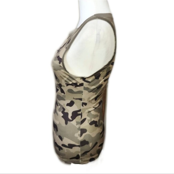 Camouflage Sleeveless Tank Top, Small - Picture 2 of 5